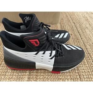 Adidas Mens Shoes Dame 3 On Tour Size 13 Black , Red , White Basketball